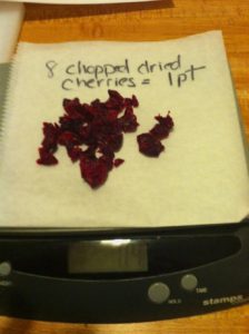 8 Chopped Cherries