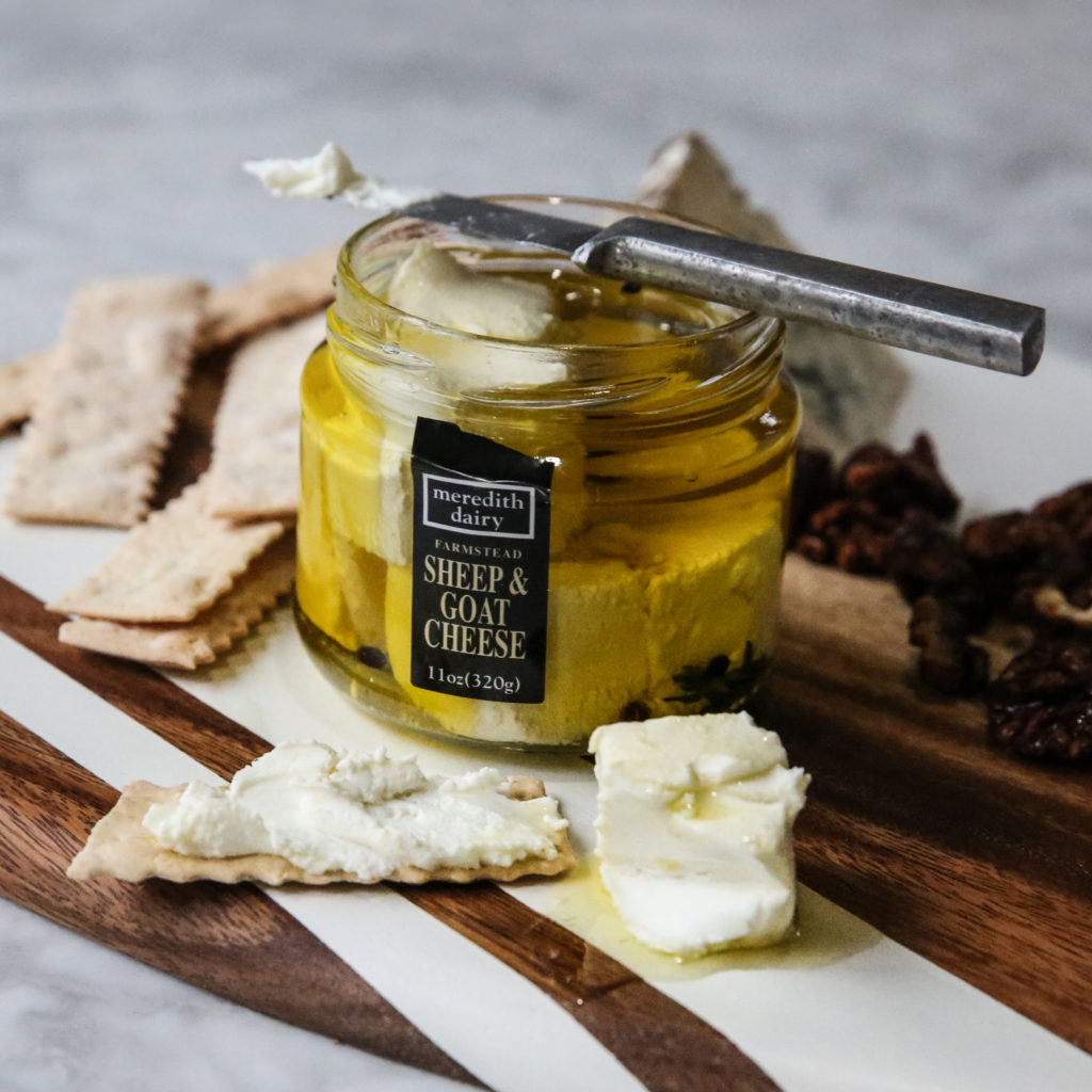 meredith dairy marinated feta cheese with olive oil and herbs