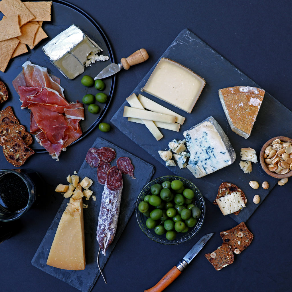 game day sports cheese and meat platter spread board